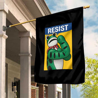 Resist Rosie Frog Garden Flag Protest Parody Feminist Retro Poster - Wonder Print Shop