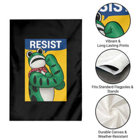 Resist Rosie Frog Garden Flag Protest Parody Feminist Retro Poster - Wonder Print Shop