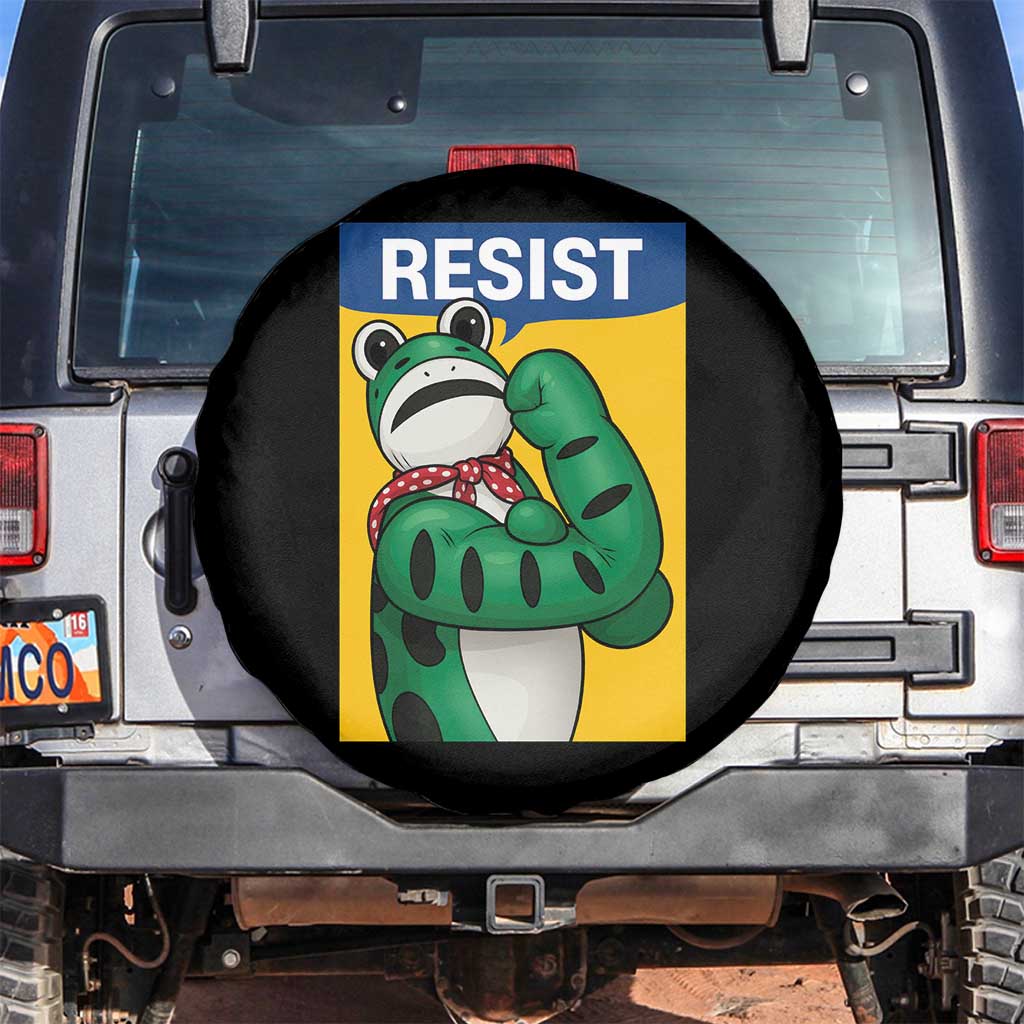 Resist Rosie Frog Spare Tire Cover Protest Parody Feminist Retro Poster - Wonder Print Shop