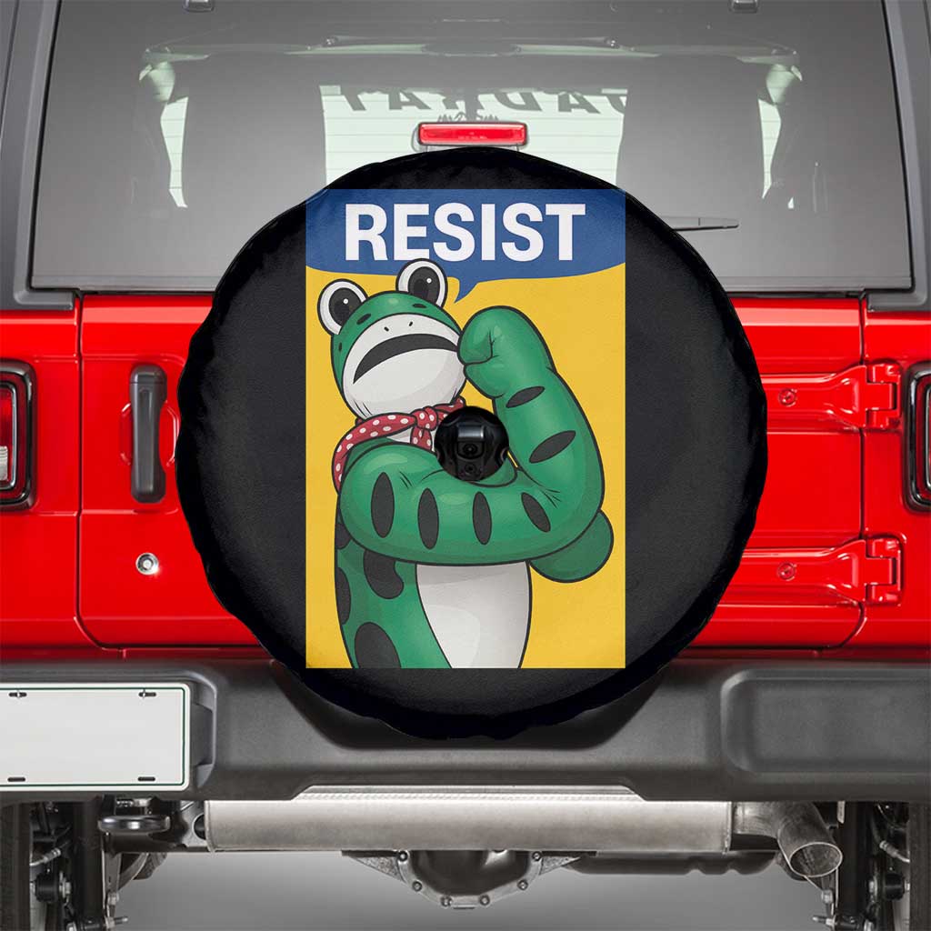 Resist Rosie Frog Spare Tire Cover Protest Parody Feminist Retro Poster - Wonder Print Shop