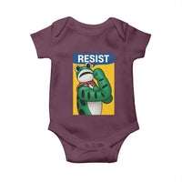 Resist Rosie Frog Baby Onesie Protest Parody Feminist Retro Poster - Wonder Print Shop