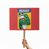 Resist Rosie Frog Protest Sign Protest Parody Feminist Retro Poster - Wonder Print Shop