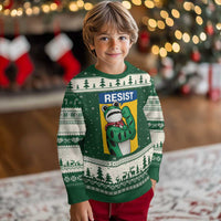 Resist Rosie Frog Ugly Christmas Sweater Protest Parody Feminist Retro Poster - Wonder Print Shop