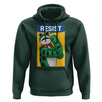 Resist Rosie Frog Hoodie Protest Parody Feminist Retro Poster - Wonder Print Shop
