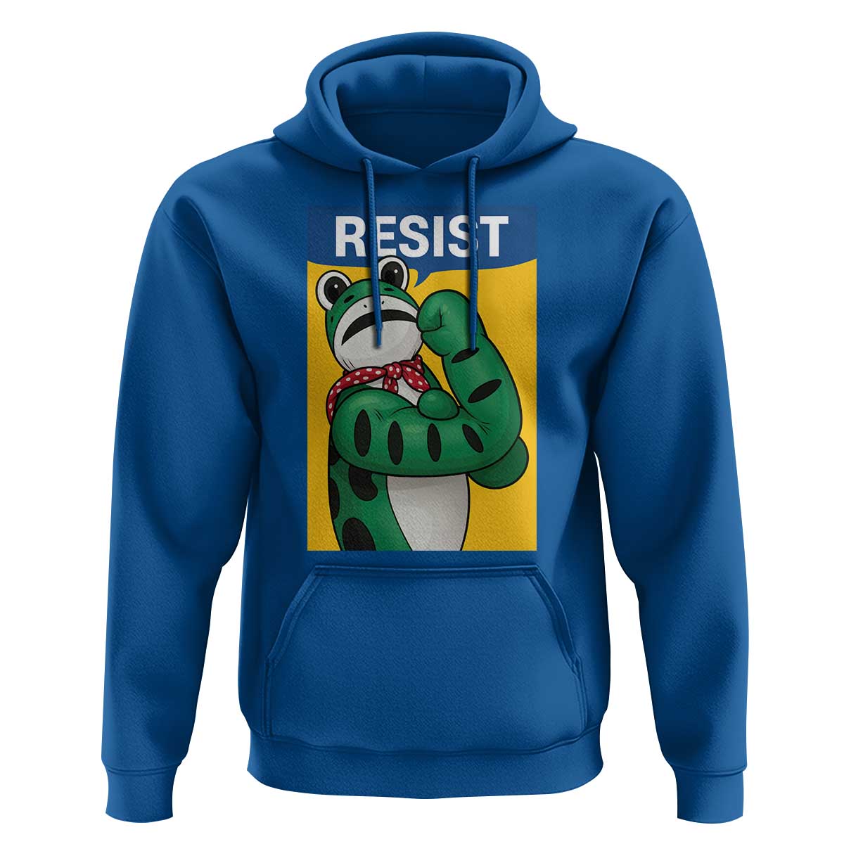 Resist Rosie Frog Hoodie Protest Parody Feminist Retro Poster - Wonder Print Shop