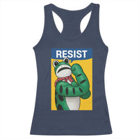 Resist Rosie Frog Racerback Tank Top Protest Parody Feminist Retro Poster - Wonder Print Shop