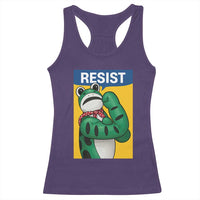 Resist Rosie Frog Racerback Tank Top Protest Parody Feminist Retro Poster - Wonder Print Shop