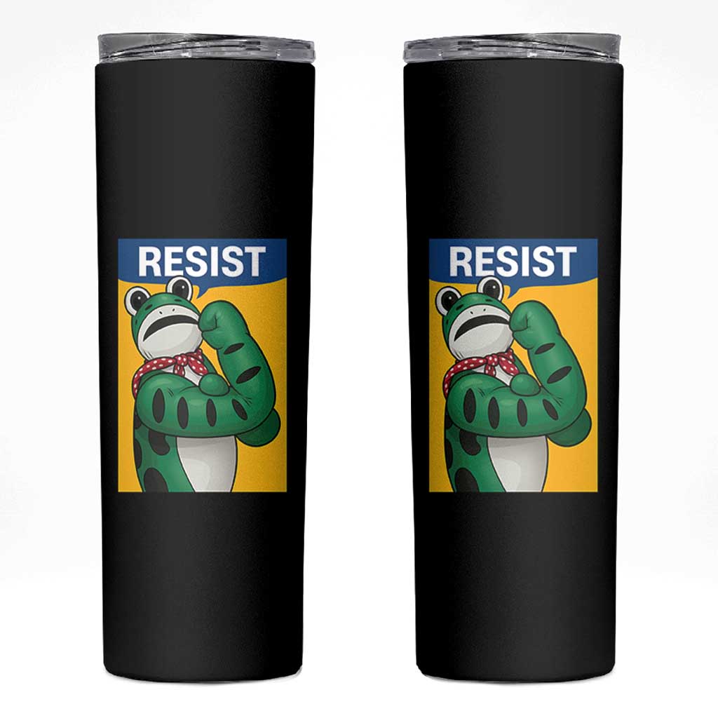 Resist Rosie Frog Skinny Tumbler Protest Parody Feminist Retro Poster - Wonder Print Shop