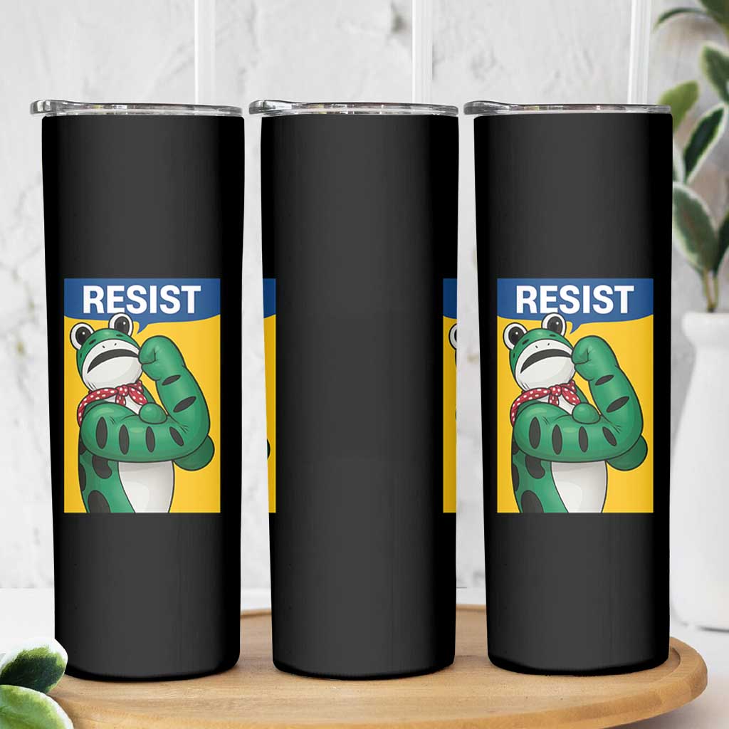 Resist Rosie Frog Skinny Tumbler Protest Parody Feminist Retro Poster - Wonder Print Shop