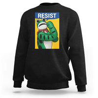 Resist Rosie Frog Sweatshirt Protest Parody Feminist Retro Poster - Wonder Print Shop