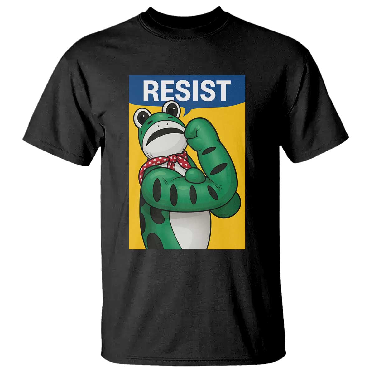 Resist Rosie Frog T Shirt Protest Parody Feminist Retro Poster - Wonder Print Shop