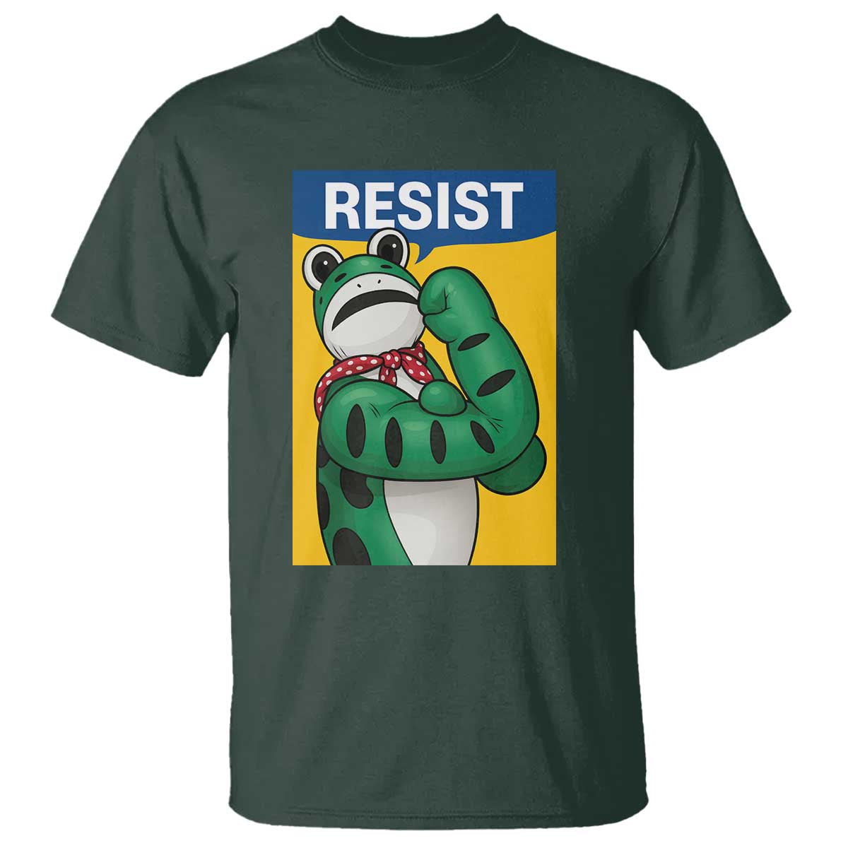 Resist Rosie Frog T Shirt Protest Parody Feminist Retro Poster - Wonder Print Shop