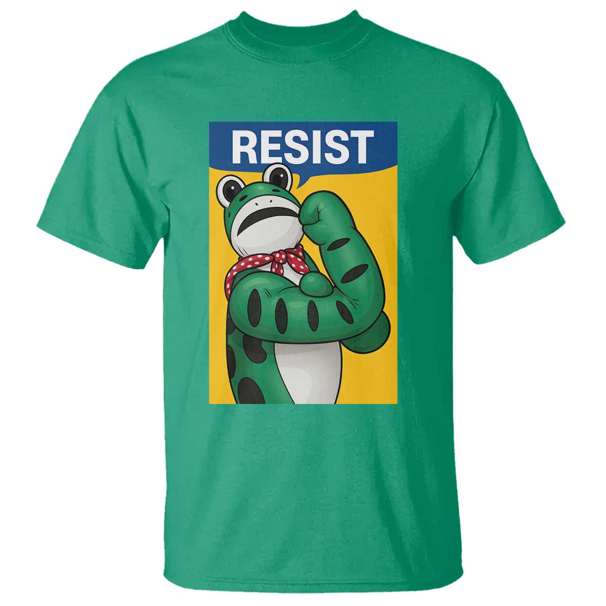 Resist Rosie Frog T Shirt Protest Parody Feminist Retro Poster - Wonder Print Shop