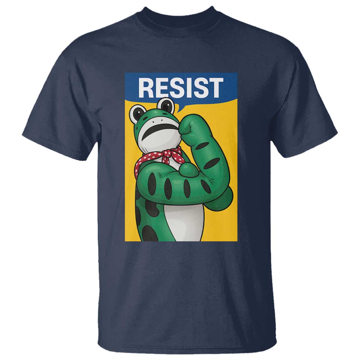 Resist Rosie Frog T Shirt Protest Parody Feminist Retro Poster - Wonder Print Shop