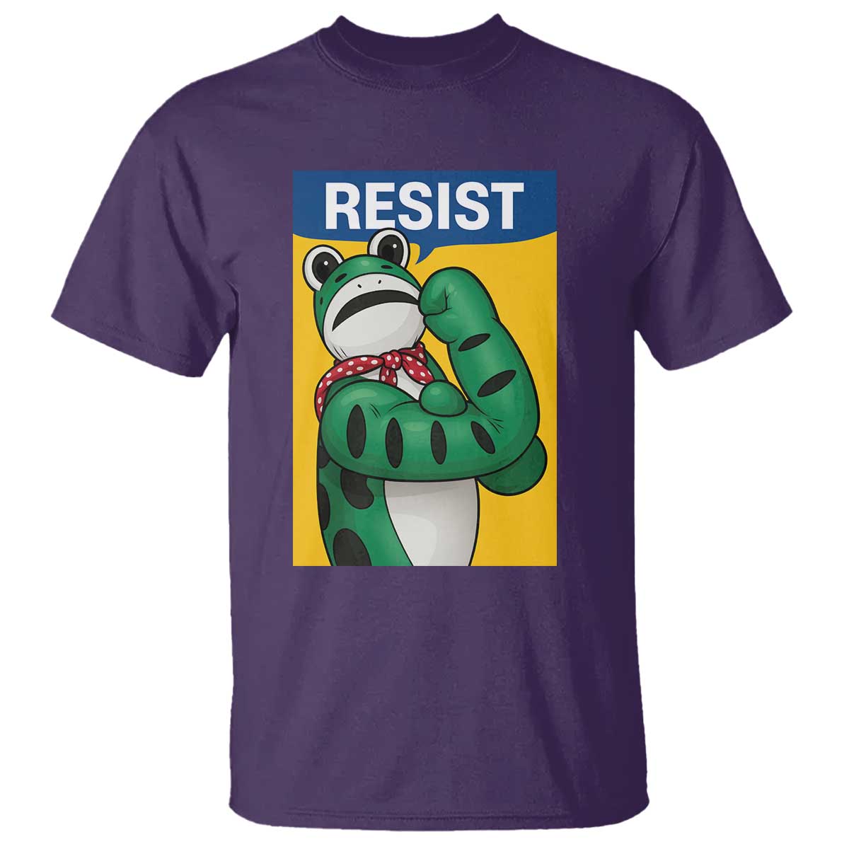 Resist Rosie Frog T Shirt Protest Parody Feminist Retro Poster - Wonder Print Shop