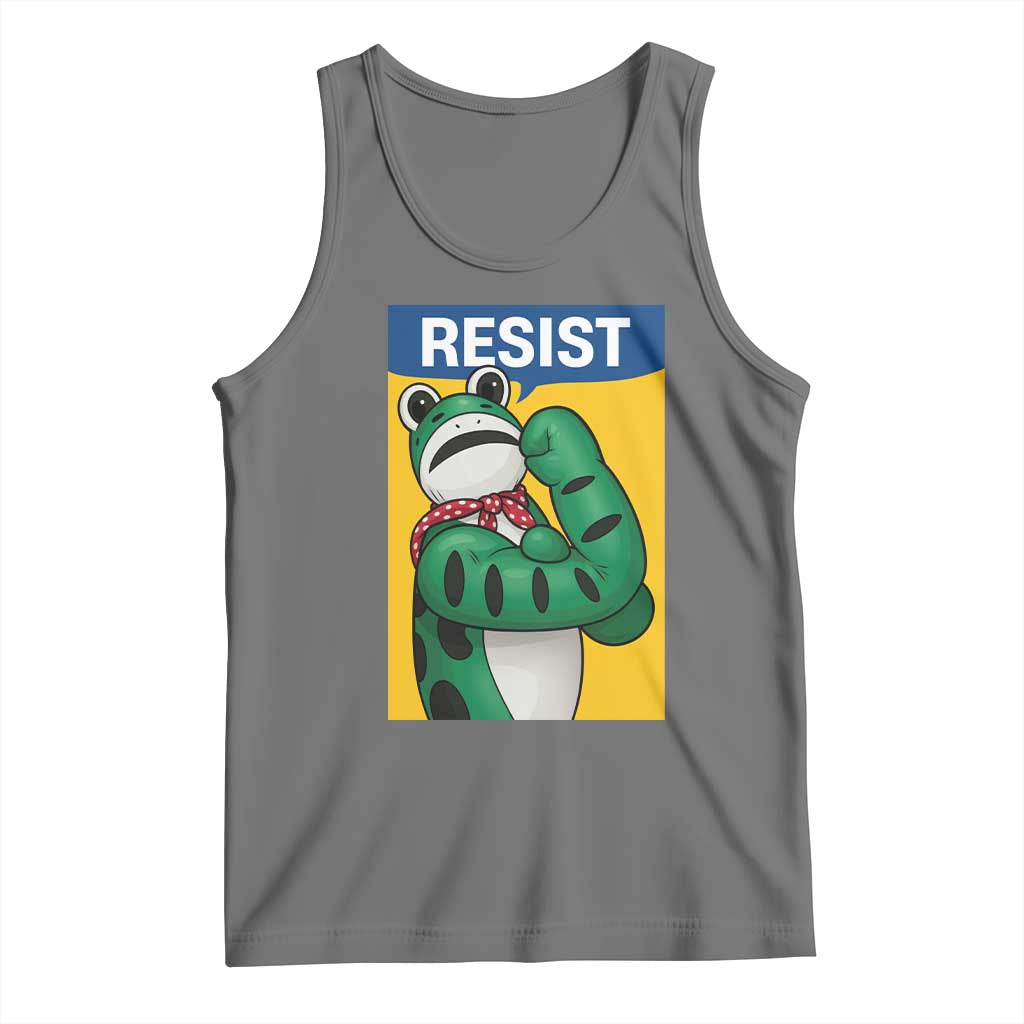 Resist Rosie Frog Tank Top Protest Parody Feminist Retro Poster - Wonder Print Shop