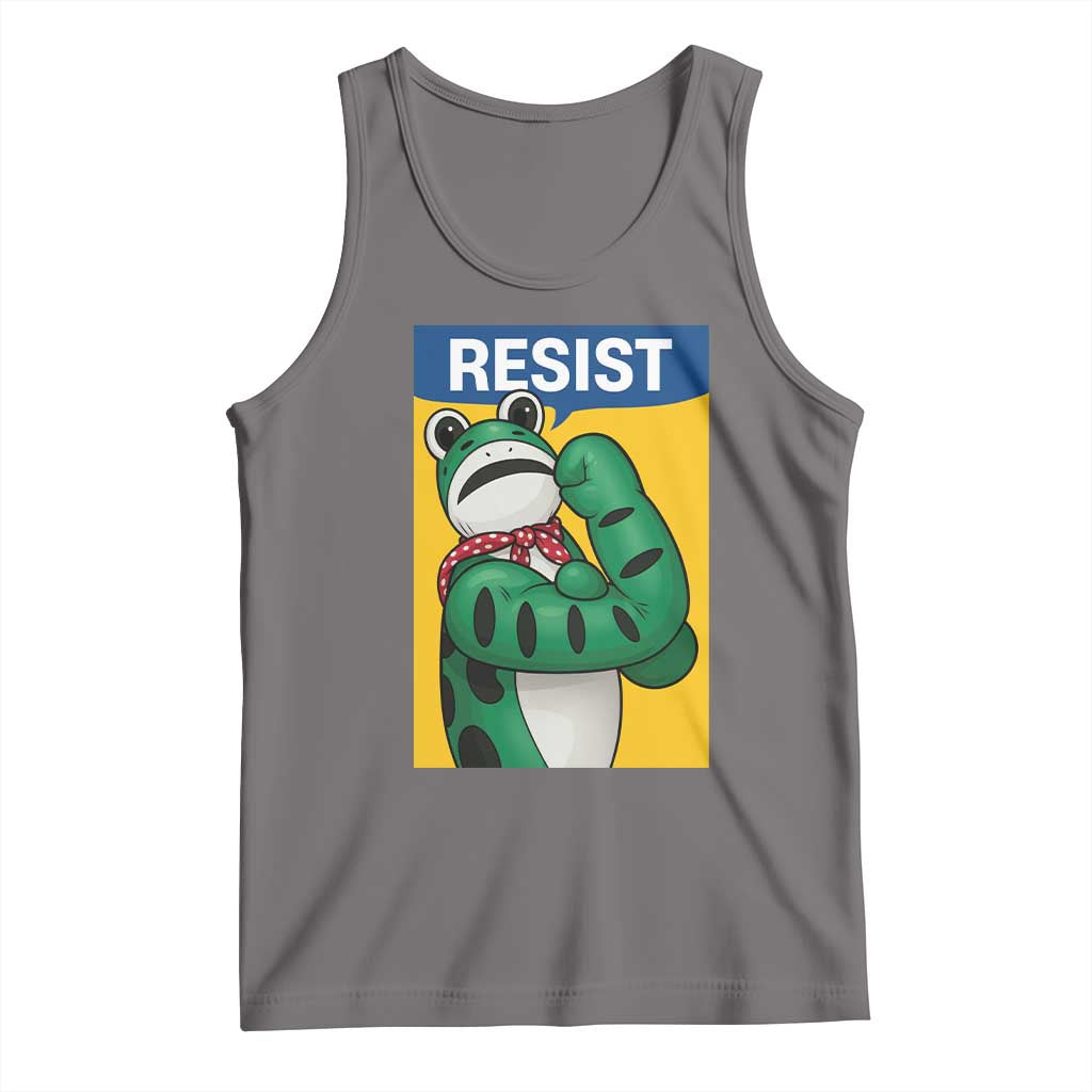 Resist Rosie Frog Tank Top Protest Parody Feminist Retro Poster - Wonder Print Shop