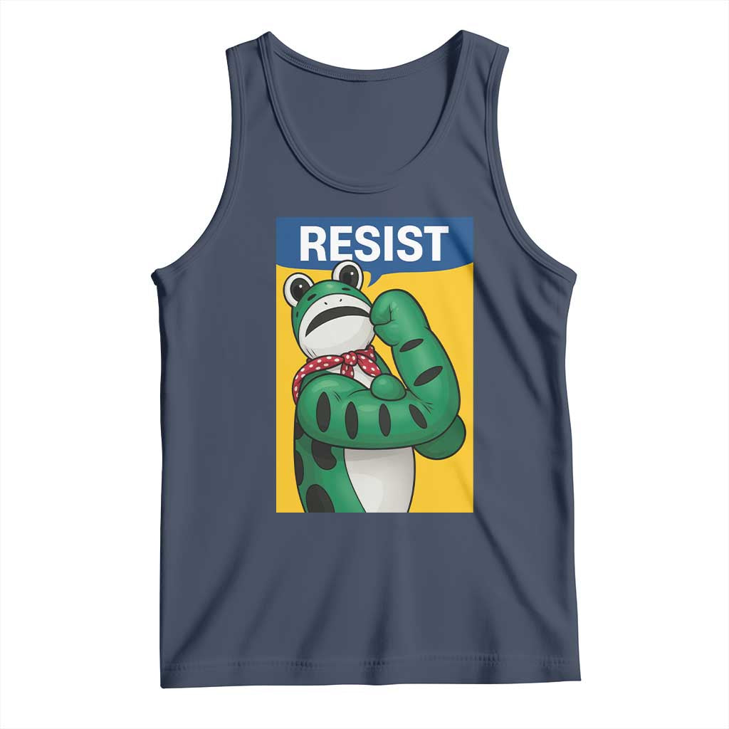 Resist Rosie Frog Tank Top Protest Parody Feminist Retro Poster - Wonder Print Shop