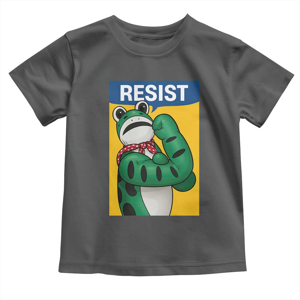 Resist Rosie Frog Toddler T Shirt Protest Parody Feminist Retro Poster - Wonder Print Shop