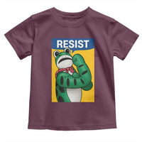 Resist Rosie Frog Toddler T Shirt Protest Parody Feminist Retro Poster - Wonder Print Shop