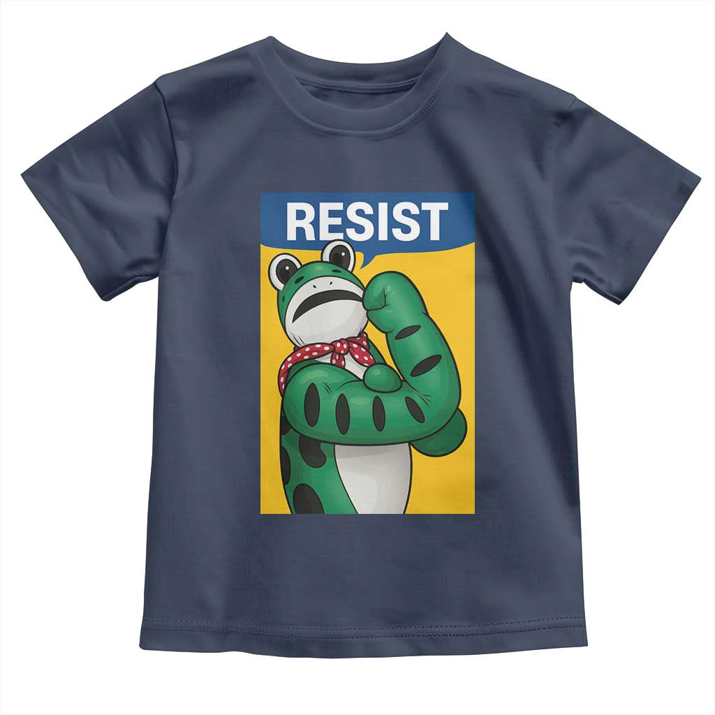 Resist Rosie Frog Toddler T Shirt Protest Parody Feminist Retro Poster - Wonder Print Shop