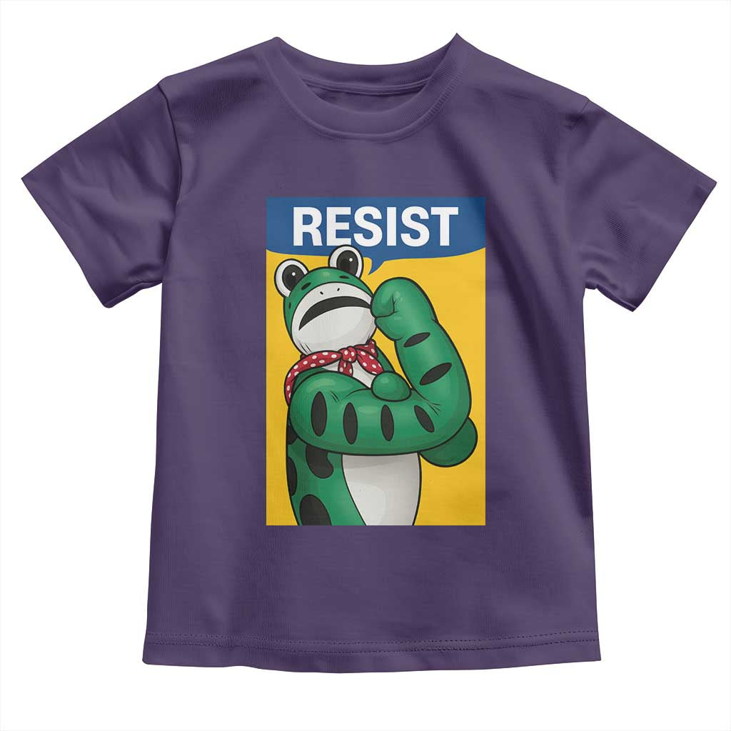 Resist Rosie Frog Toddler T Shirt Protest Parody Feminist Retro Poster - Wonder Print Shop