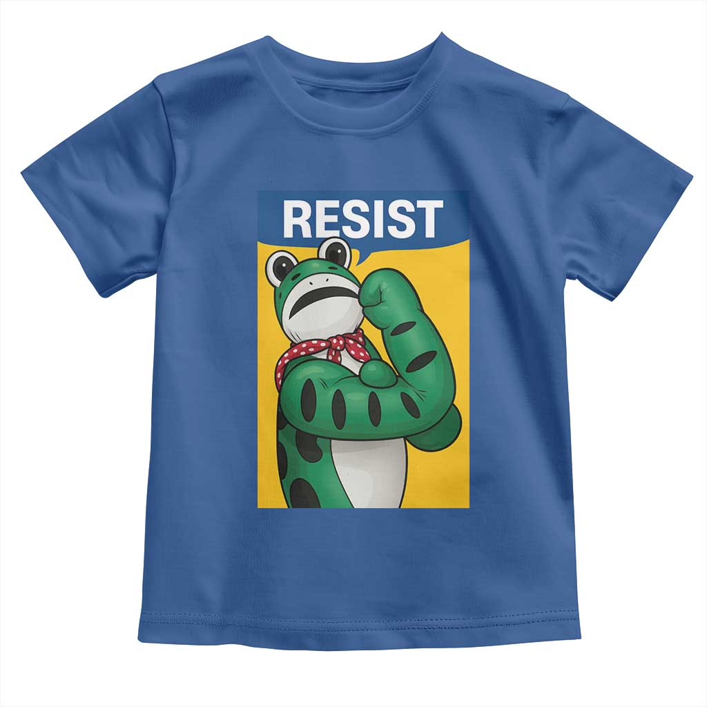 Resist Rosie Frog Toddler T Shirt Protest Parody Feminist Retro Poster - Wonder Print Shop
