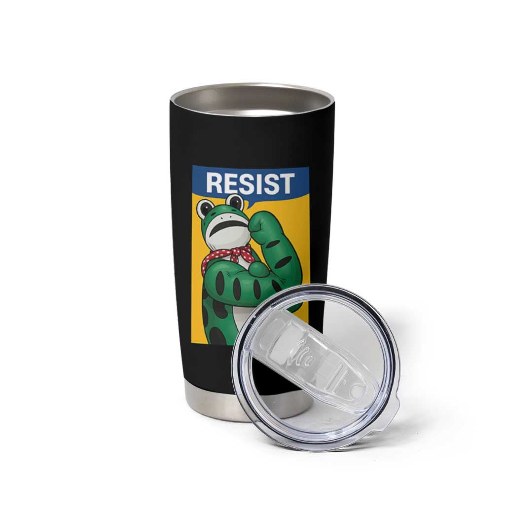 Resist Rosie Frog Tumbler Cup Protest Parody Feminist Retro Poster - Wonder Print Shop