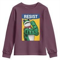 Resist Rosie Frog Youth Sweatshirt Protest Parody Feminist Retro Poster - Wonder Print Shop