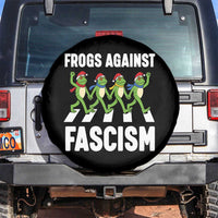 Santa Frog Against Fascism Spare Tire Cover Christmas Holiday Frogs Band Resistance Protest - Wonder Print Shop