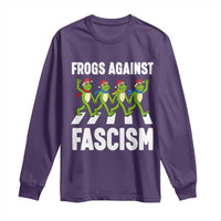 Santa Frog Against Fascism Long Sleeve Shirt Christmas Holiday Frogs Band Resistance Protest - Wonder Print Shop