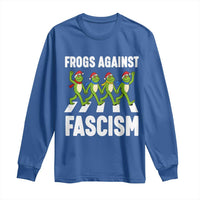 Santa Frog Against Fascism Long Sleeve Shirt Christmas Holiday Frogs Band Resistance Protest - Wonder Print Shop