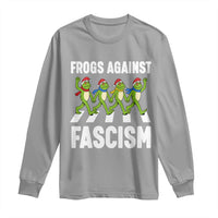 Santa Frog Against Fascism Long Sleeve Shirt Christmas Holiday Frogs Band Resistance Protest - Wonder Print Shop