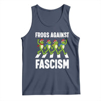 Santa Frog Against Fascism Tank Top Christmas Holiday Frogs Band Resistance Protest - Wonder Print Shop
