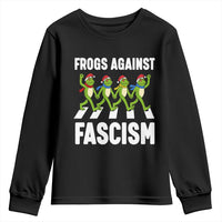 Santa Frog Against Fascism Youth Sweatshirt Christmas Holiday Frogs Band Resistance Protest - Wonder Print Shop