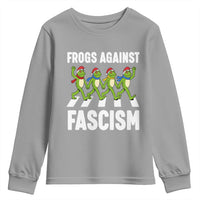 Santa Frog Against Fascism Youth Sweatshirt Christmas Holiday Frogs Band Resistance Protest - Wonder Print Shop