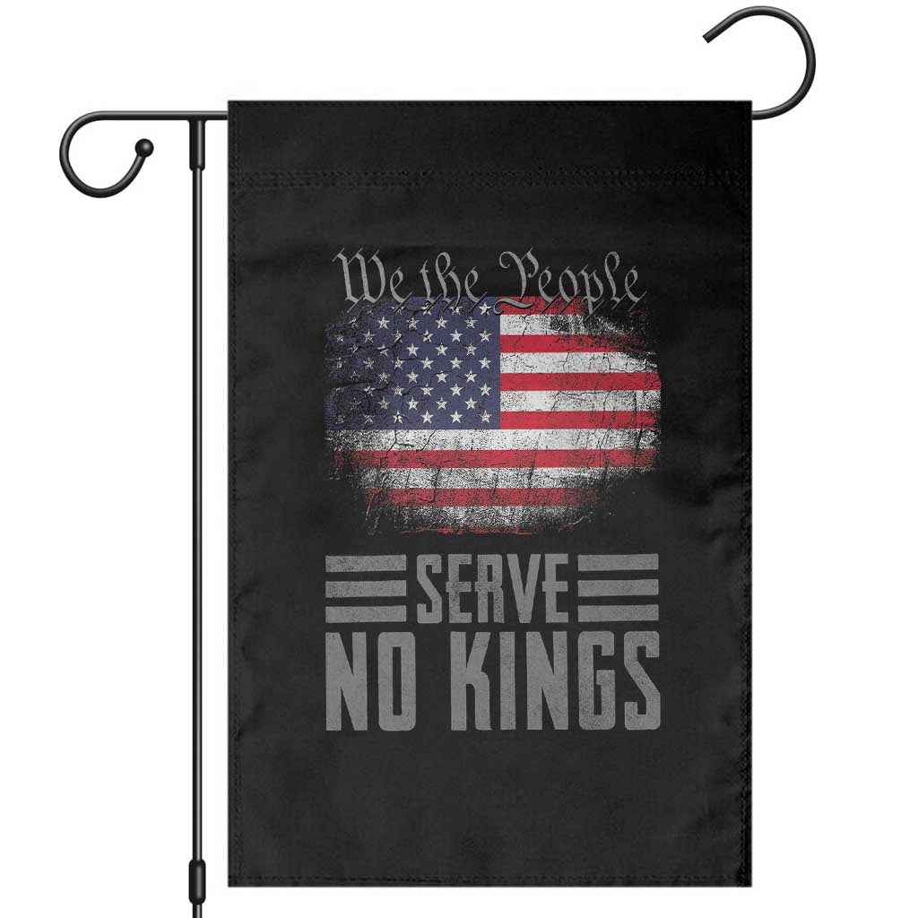 We The People Serve No Kings Garden Flag Patriotic Eagle American Flag - Wonder Print Shop