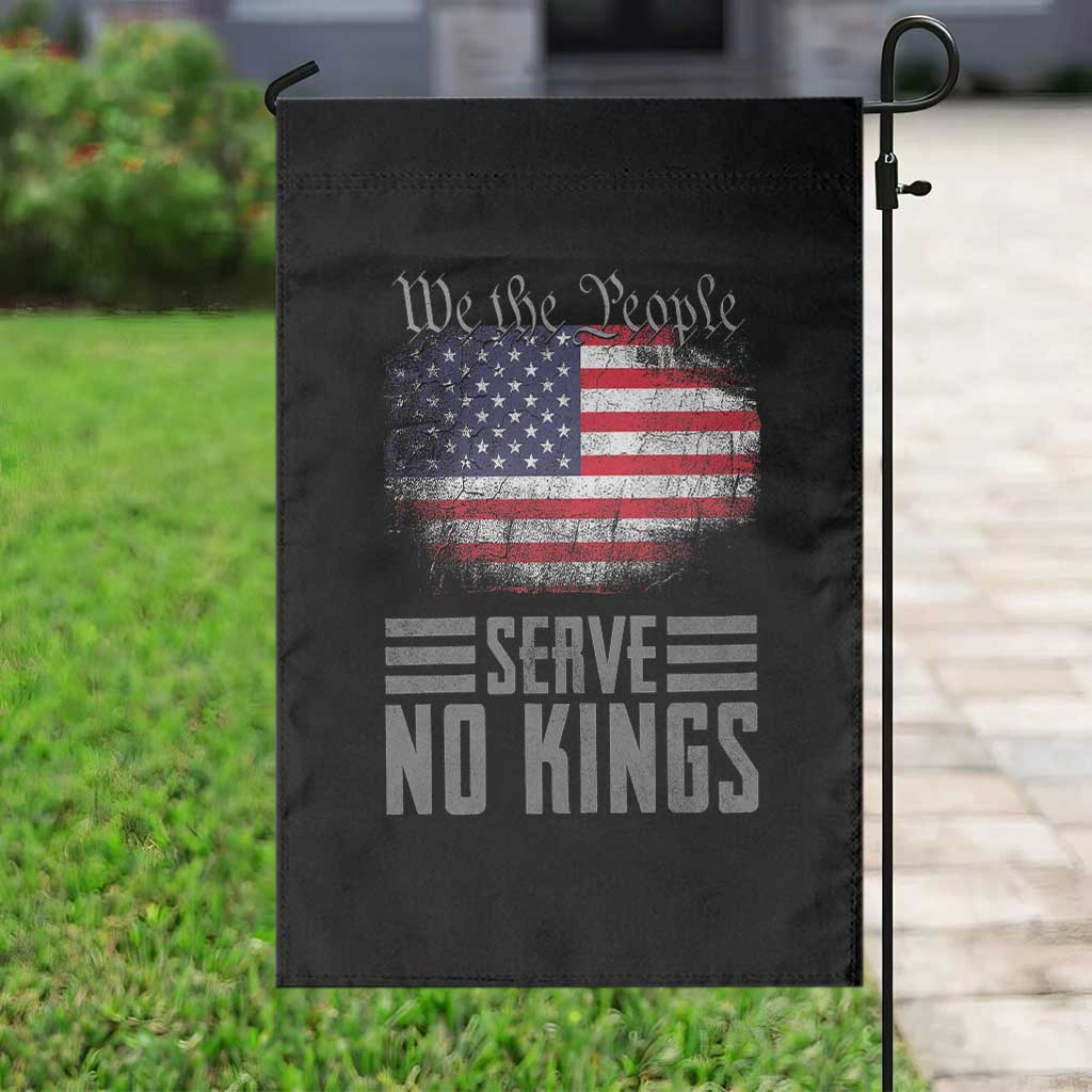 We The People Serve No Kings Garden Flag Patriotic Eagle American Flag - Wonder Print Shop