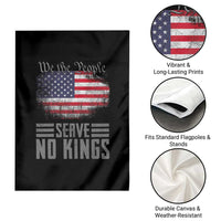 We The People Serve No Kings Garden Flag Patriotic Eagle American Flag - Wonder Print Shop