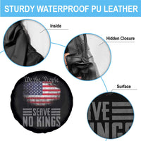 We The People Serve No Kings Spare Tire Cover Patriotic Eagle American Flag - Wonder Print Shop