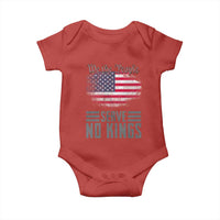 We The People Serve No Kings Baby Onesie Patriotic Eagle American Flag - Wonder Print Shop