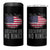 We The People Serve No Kings 4 in 1 Can Cooler Tumbler Patriotic Eagle American Flag - Wonder Print Shop