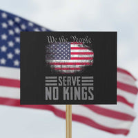 We The People Serve No Kings Protest Sign Patriotic Eagle American Flag - Wonder Print Shop