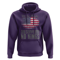 We The People Serve No Kings Hoodie Patriotic Eagle American Flag - Wonder Print Shop