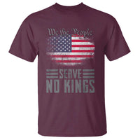 We The People Serve No Kings T Shirt Patriotic Eagle American Flag - Wonder Print Shop