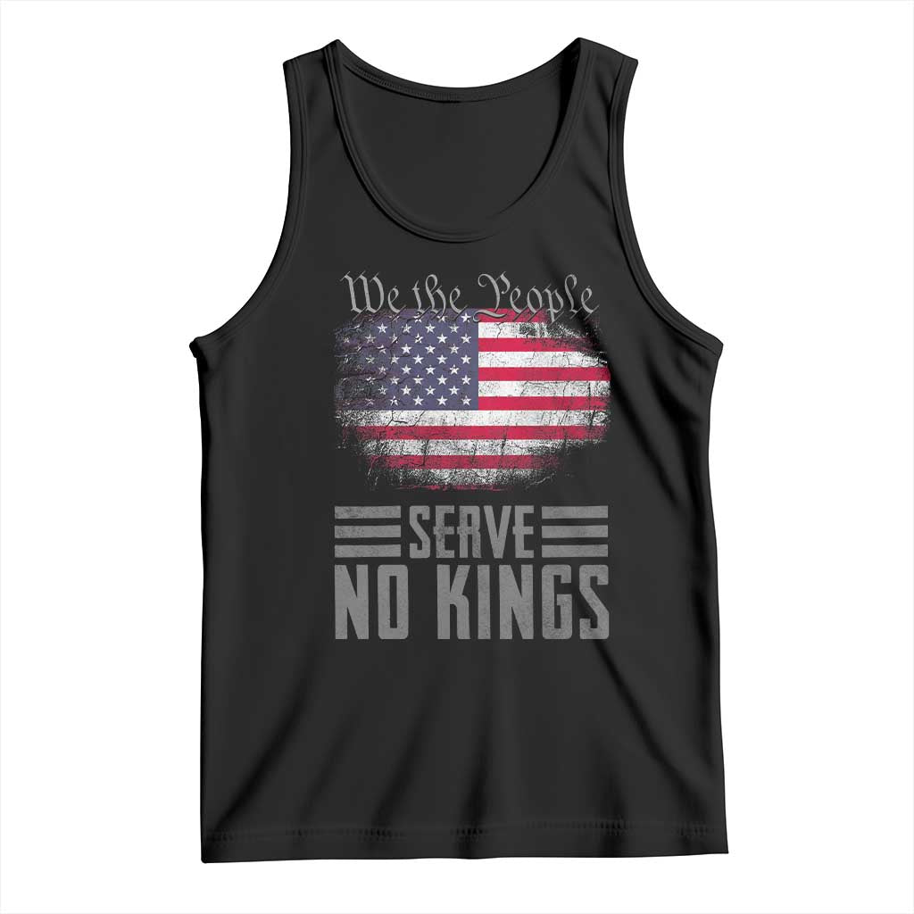 We The People Serve No Kings Tank Top Patriotic Eagle American Flag - Wonder Print Shop