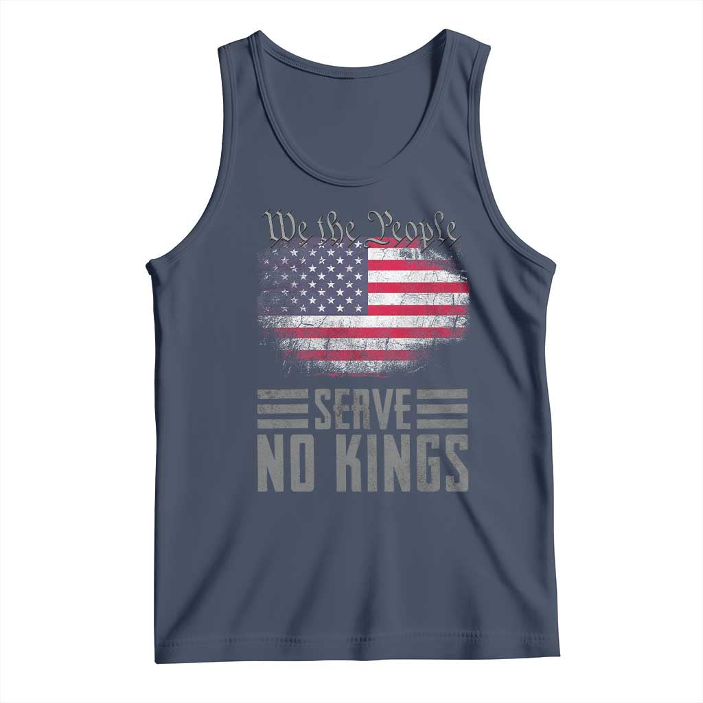 We The People Serve No Kings Tank Top Patriotic Eagle American Flag - Wonder Print Shop