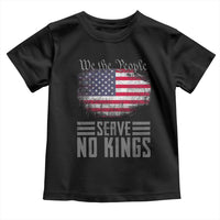 We The People Serve No Kings Toddler T Shirt Patriotic Eagle American Flag - Wonder Print Shop