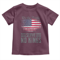 We The People Serve No Kings Toddler T Shirt Patriotic Eagle American Flag - Wonder Print Shop