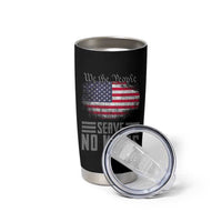 We The People Serve No Kings Tumbler Cup Patriotic Eagle American Flag - Wonder Print Shop